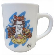 Tas tijger licht blauw Esso